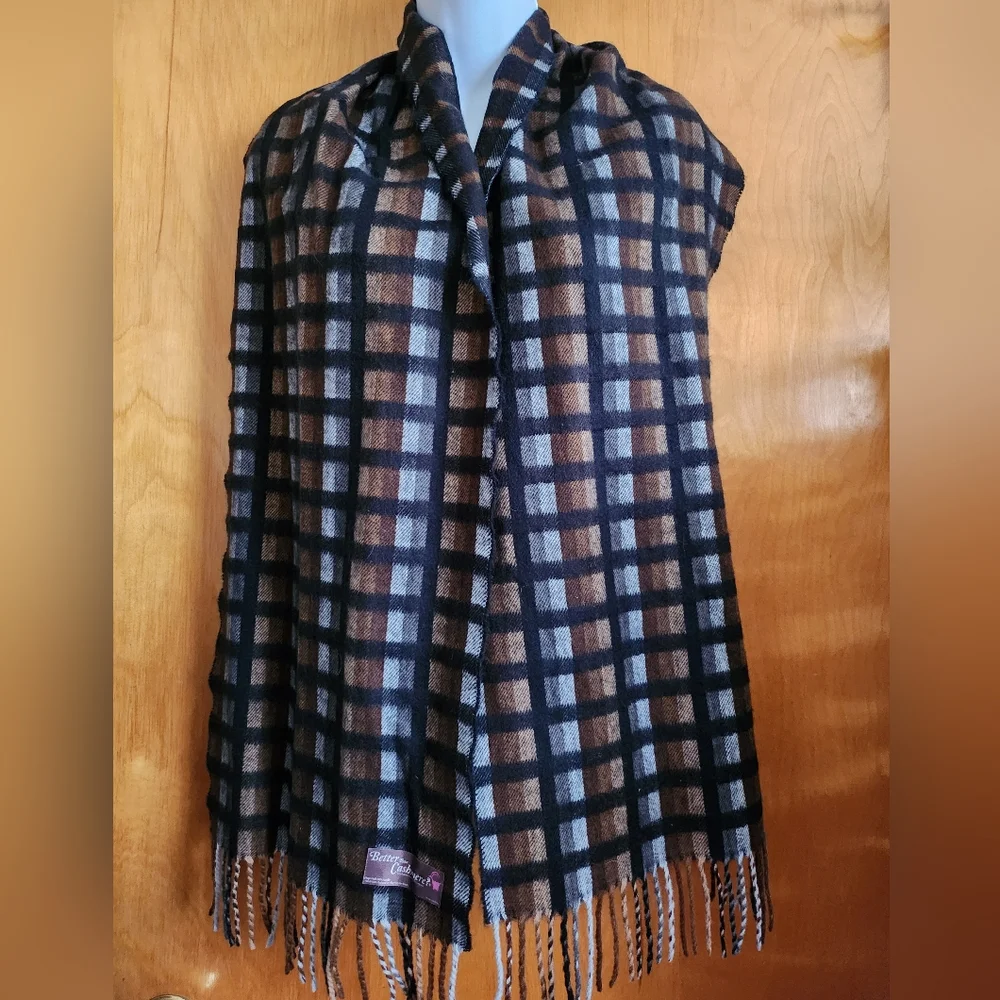 Better Than Cashmere Plaid Scarf Korea